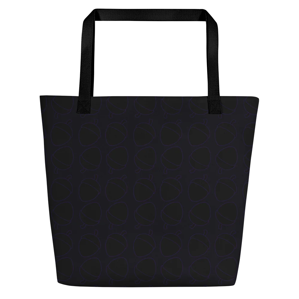 Purple Dot Grid All-Over Print Tote Bag product image (6)
