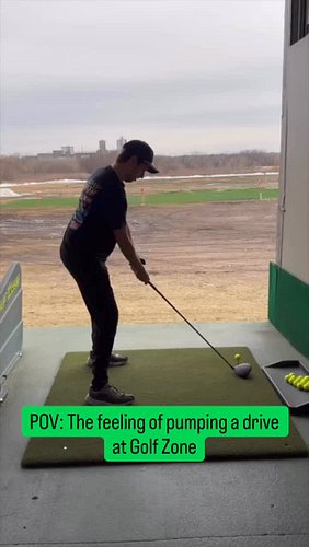 The feeling of pumping a driver @golfzonemn is second to none. Check out their year round facility when dialing in your game ...