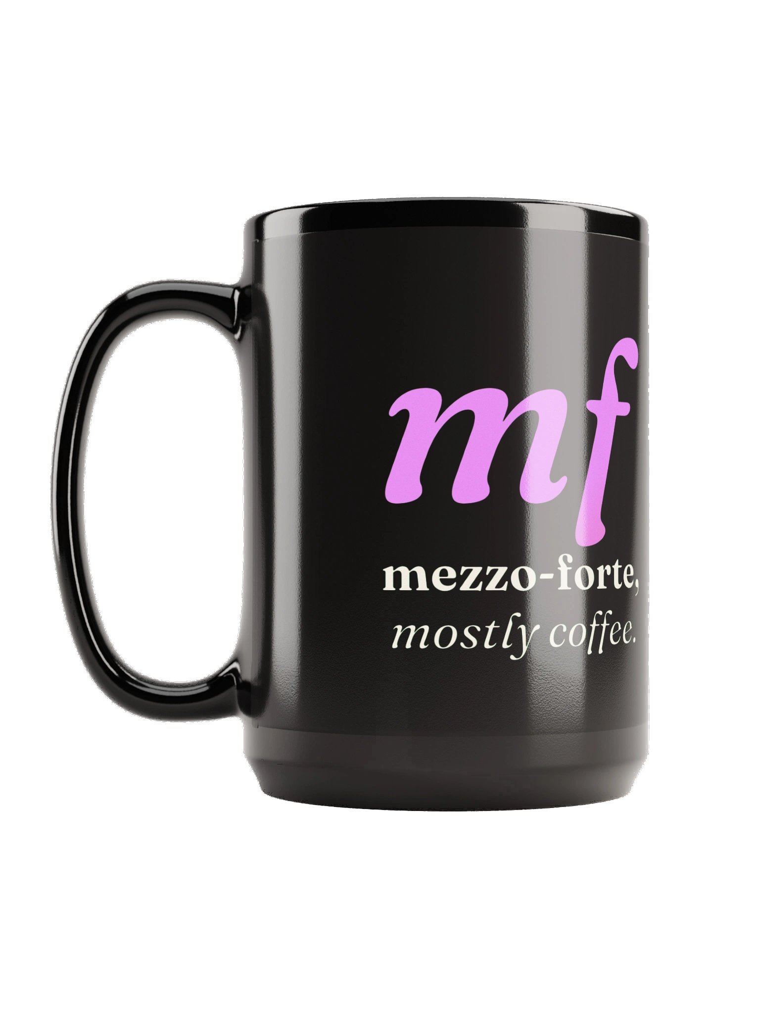 Mezzo-Forte Mug - Black product image (1)