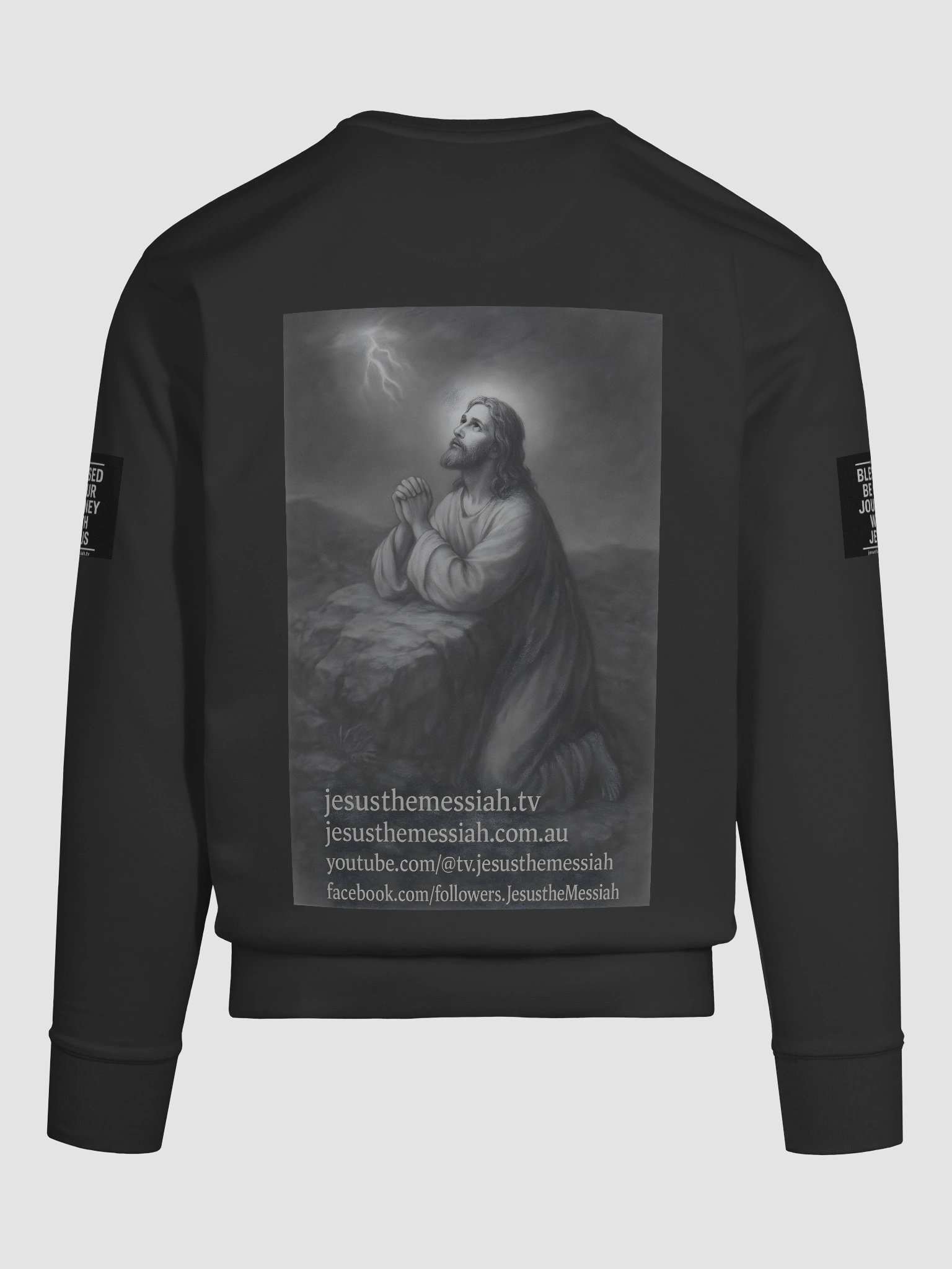 Jesus The Messiah Fleece Crewneck – “Blessed Journey” Prayer Edition product image (11)