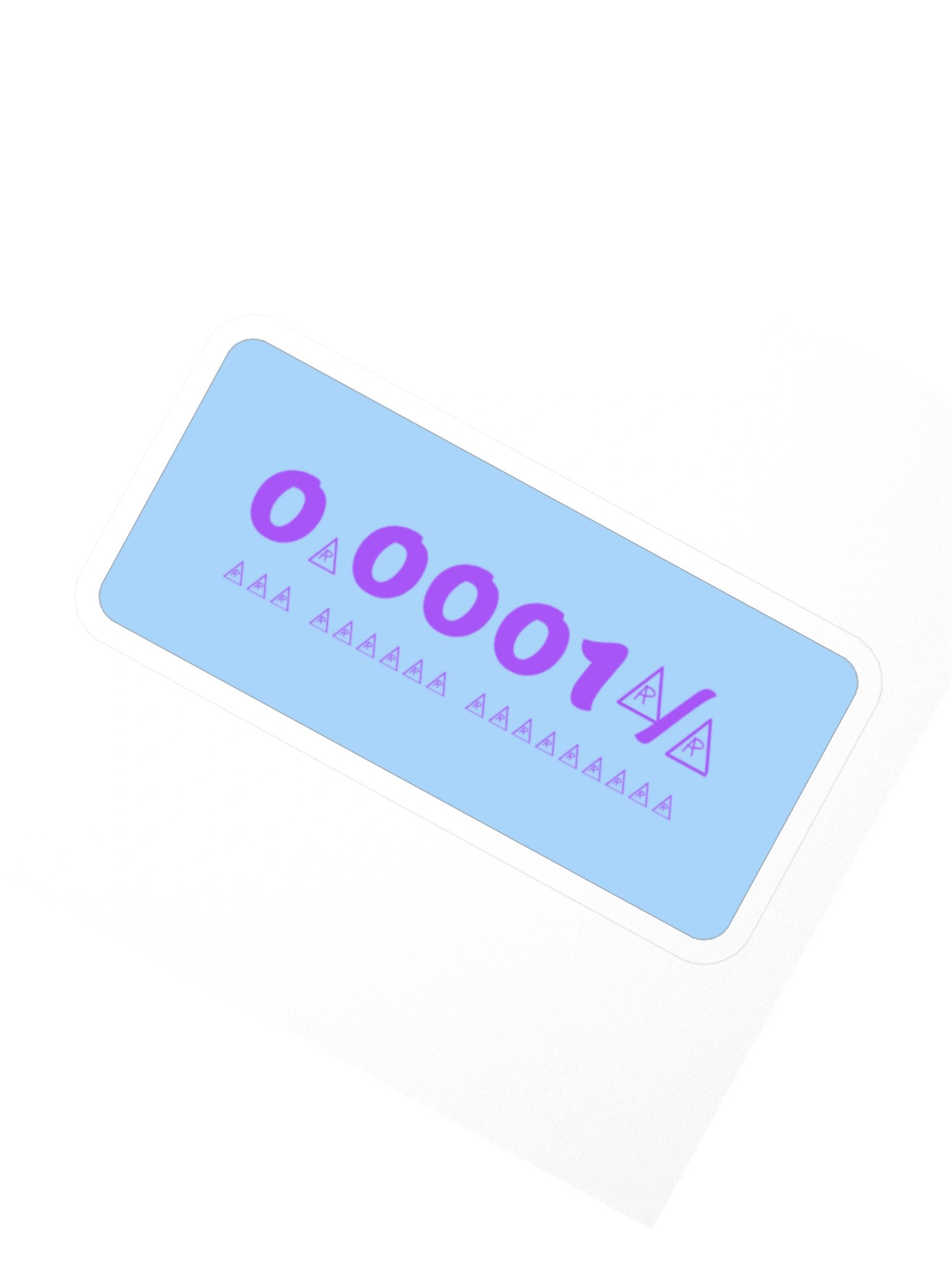 0.0001% B — Block Sticker product image (2)