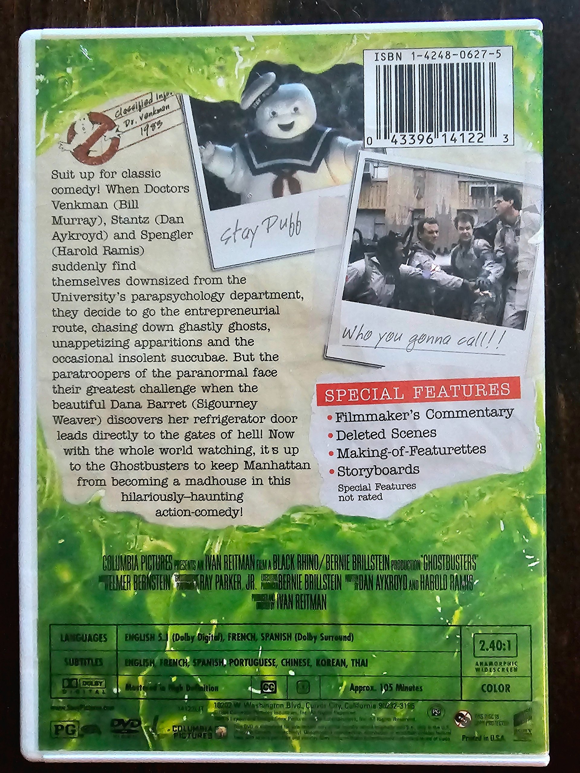 DVD | Ghostbusters | 1984 | USED product image (2)
