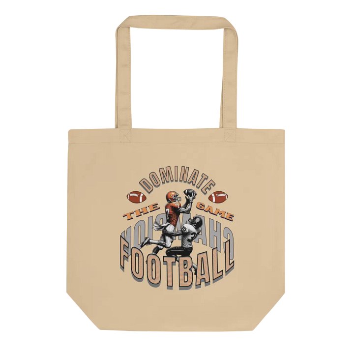 Dominate The Game Football Champion Organic Cotton Tote Bag product image (1)