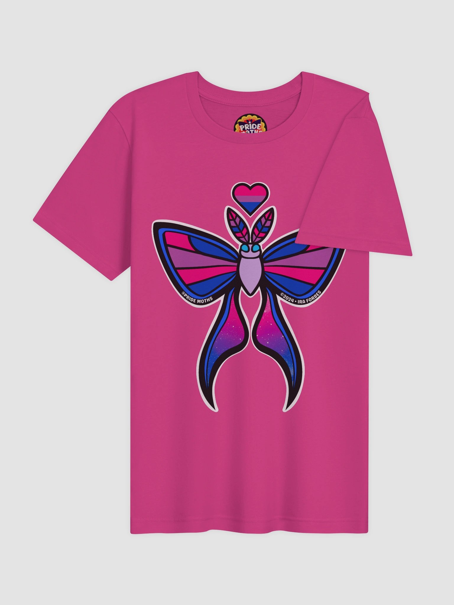 № 3 | BISEXUAL PRIDE MOTH | GRAPHIC TEE | T-SHIRT product image (4)