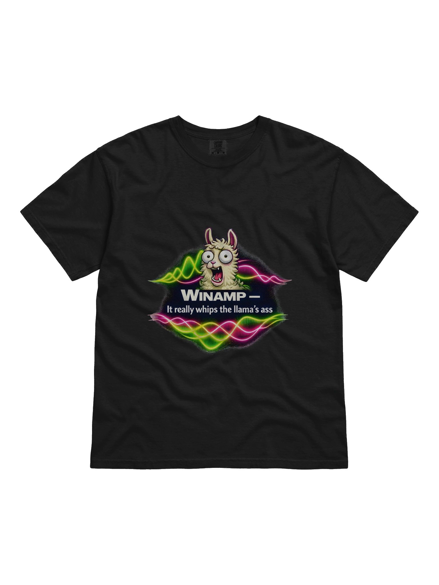 Winamp Nostalgia Llama Tee – It Really Whips the Llama’s Ass product image (2)