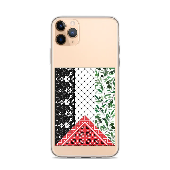 Aesthetic Palestine Flag iPhone Case Clear product image (1)