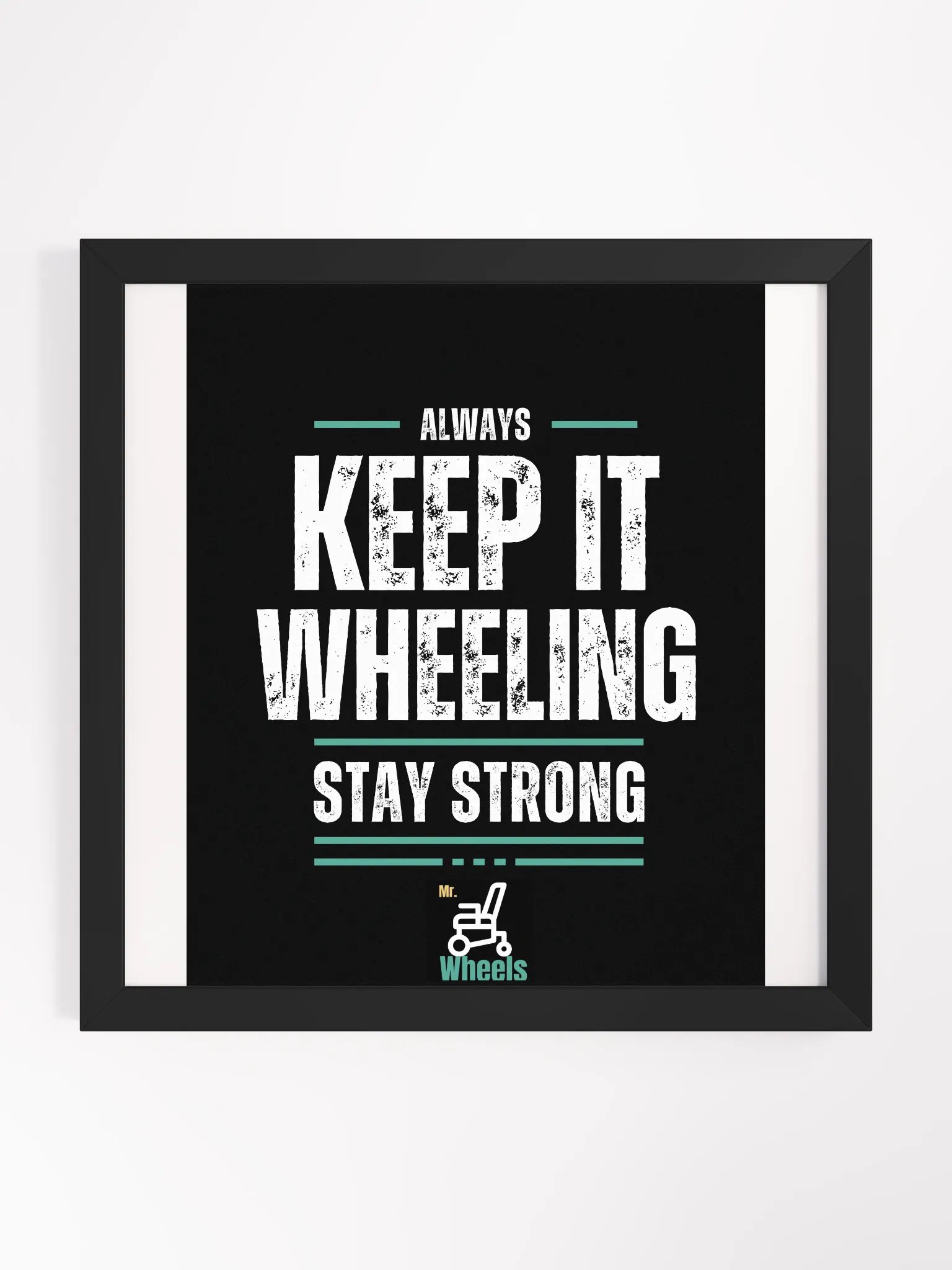 Wheelchair Motivation Framed Poster product image (1)