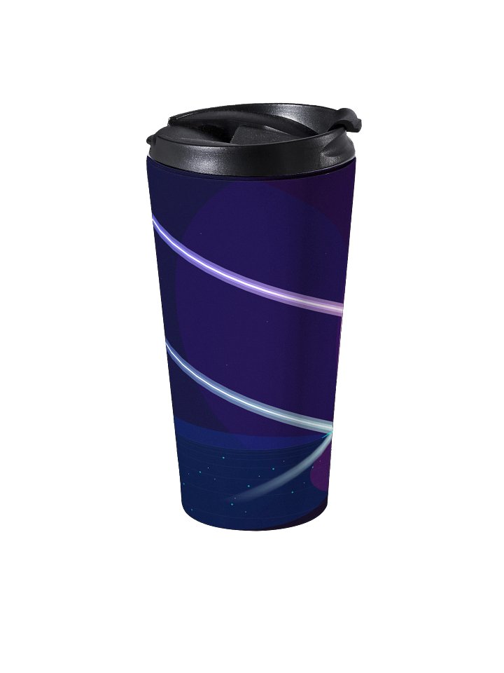 Neon Geometric 15oz Travel Mug with Handle product image (2)