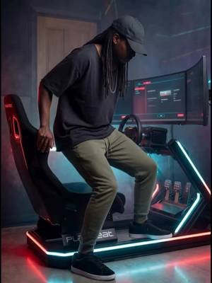 Stepping in. No distractions allowed past this point 🏎️💨 Save this if you take the sim serious. Created with AI #simracing #lockedin #streamersetup #gaming #2four