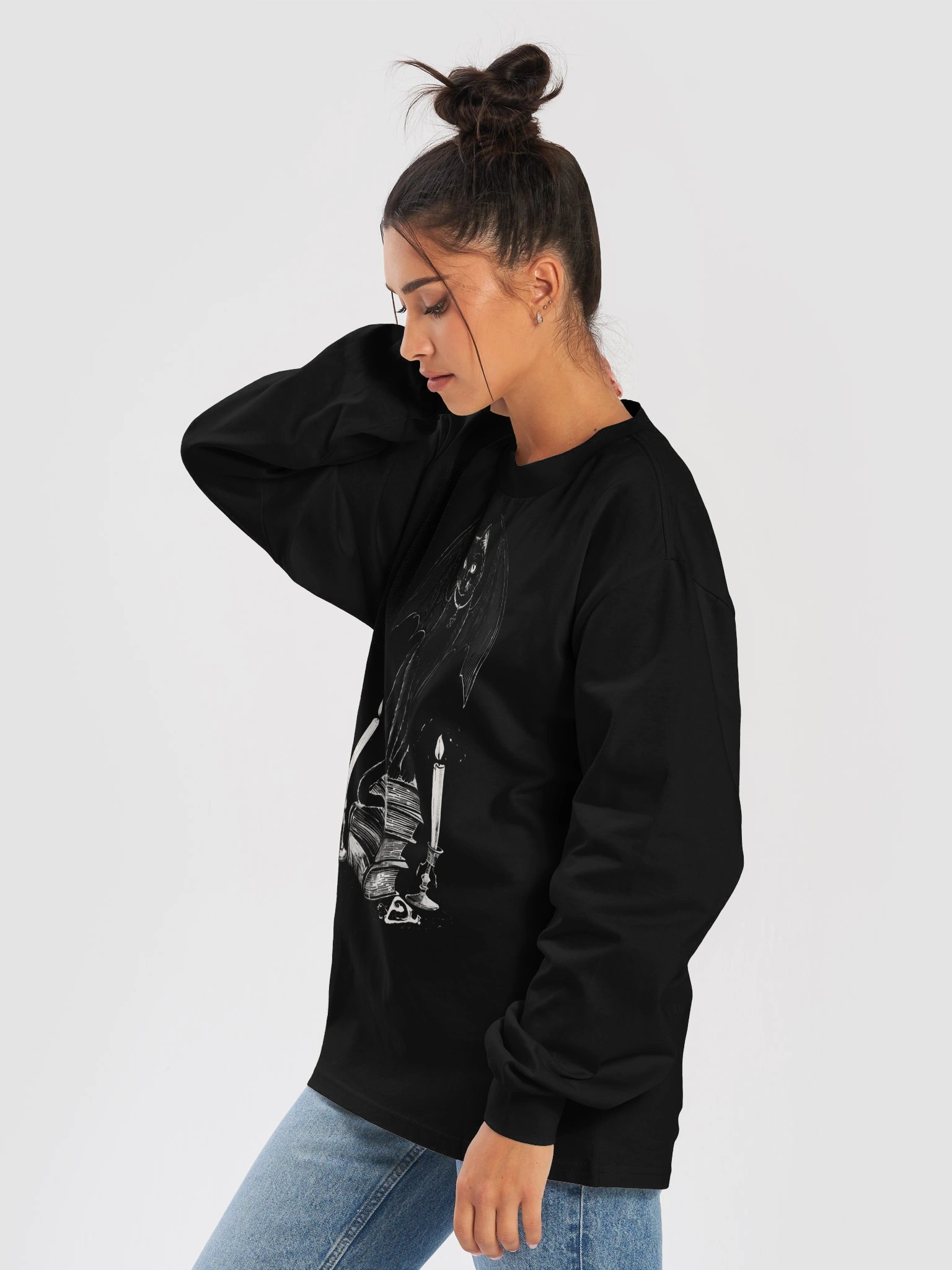 Bat Cat on Books jumper product image (7)