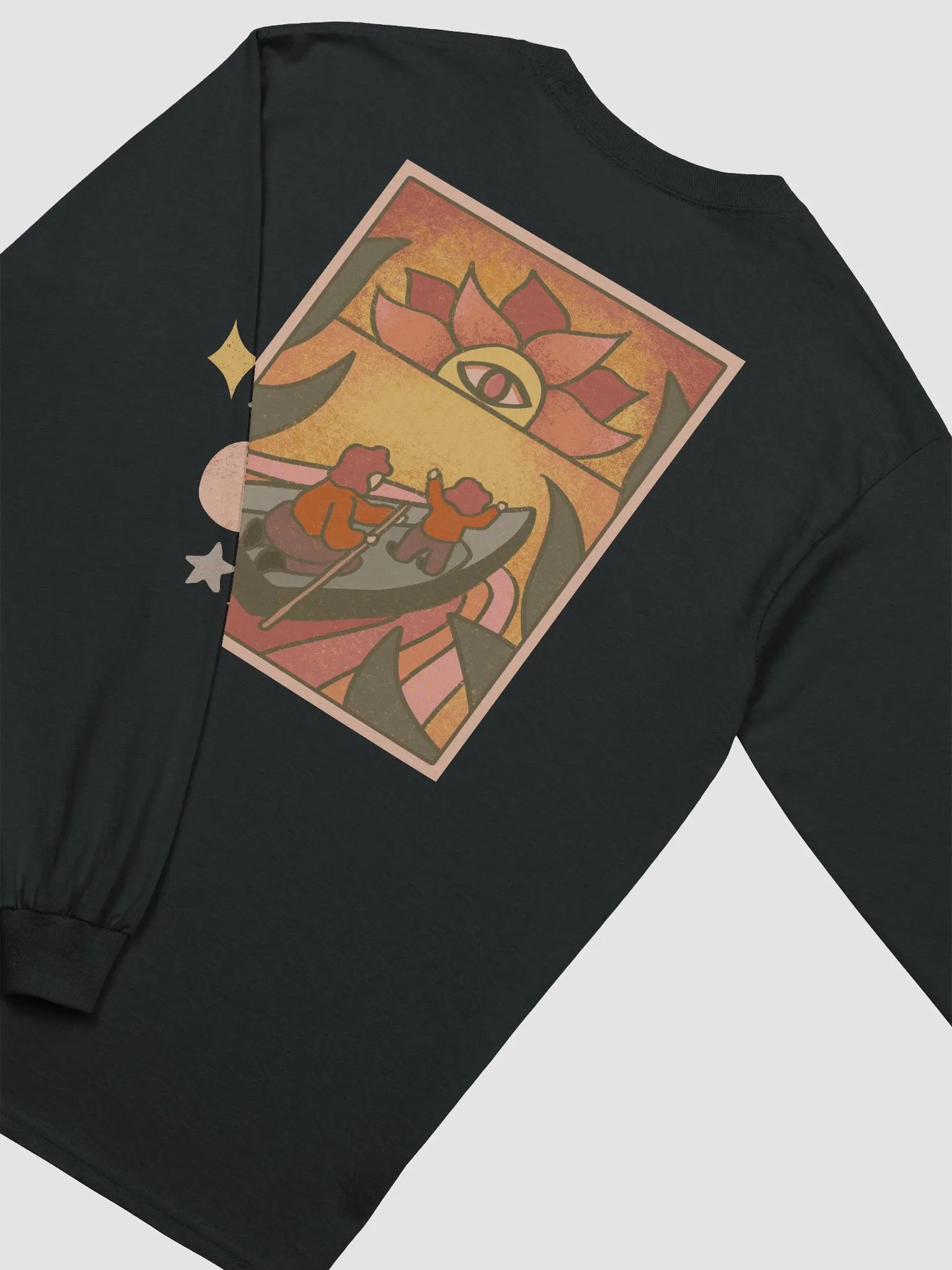 Six of Blades with Celestial Sleeves - Gildan Brand Long Sleeve Tee product image (4)