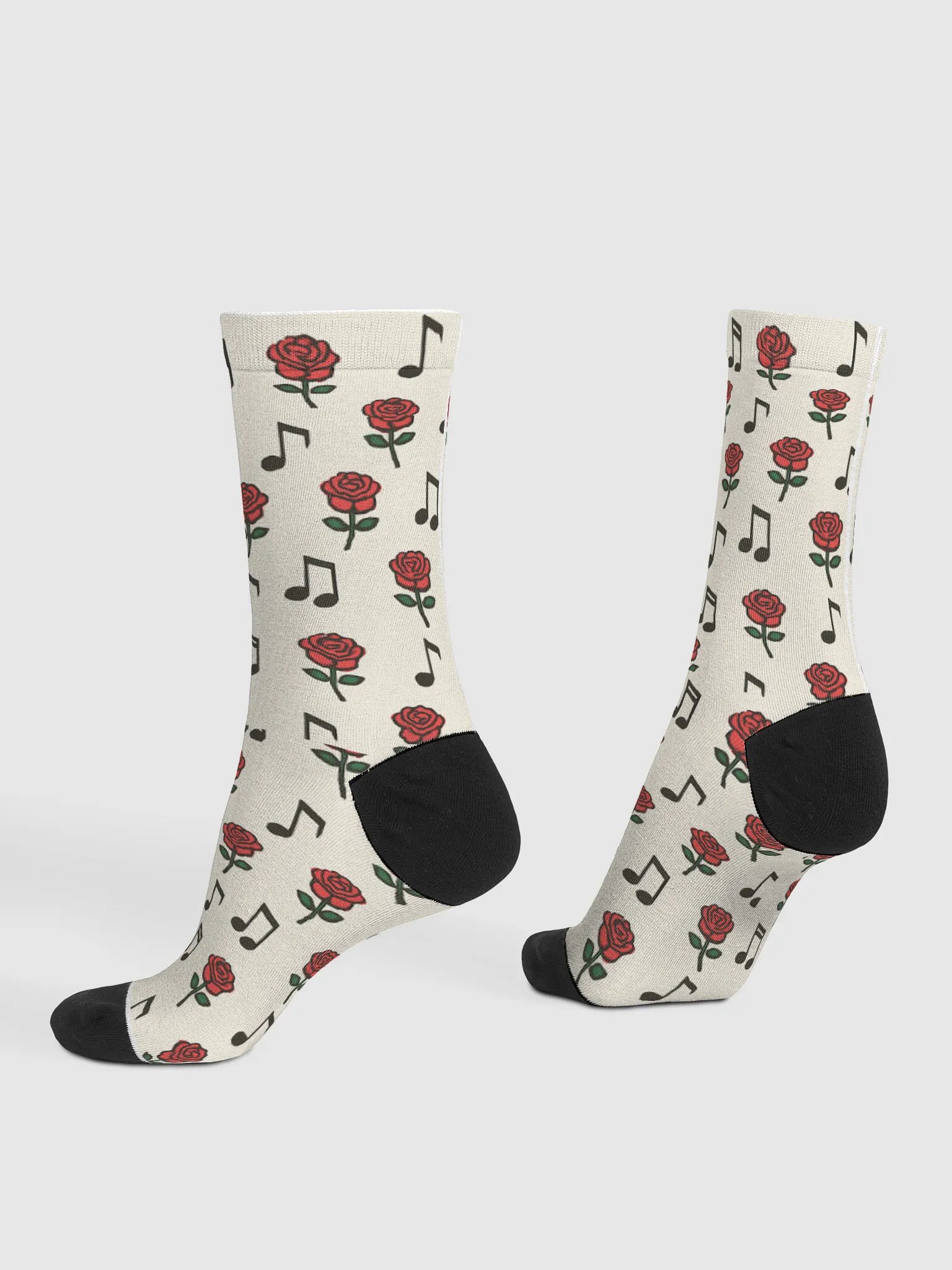 Melodic Rose Recycled Crew Socks product image (4)
