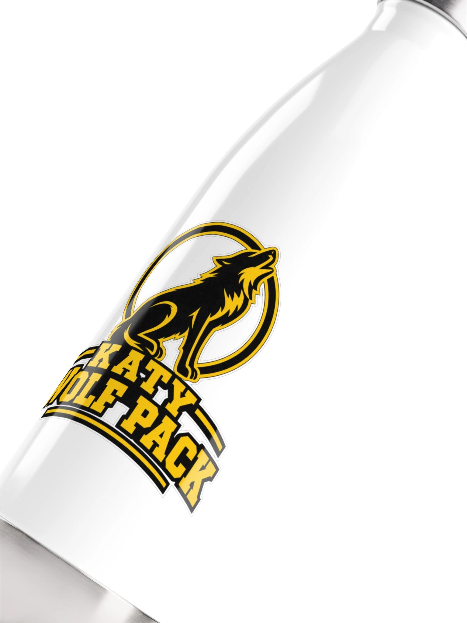 KWP 17oz Howling Wolf Water Bottle (Black or White) product image (2)