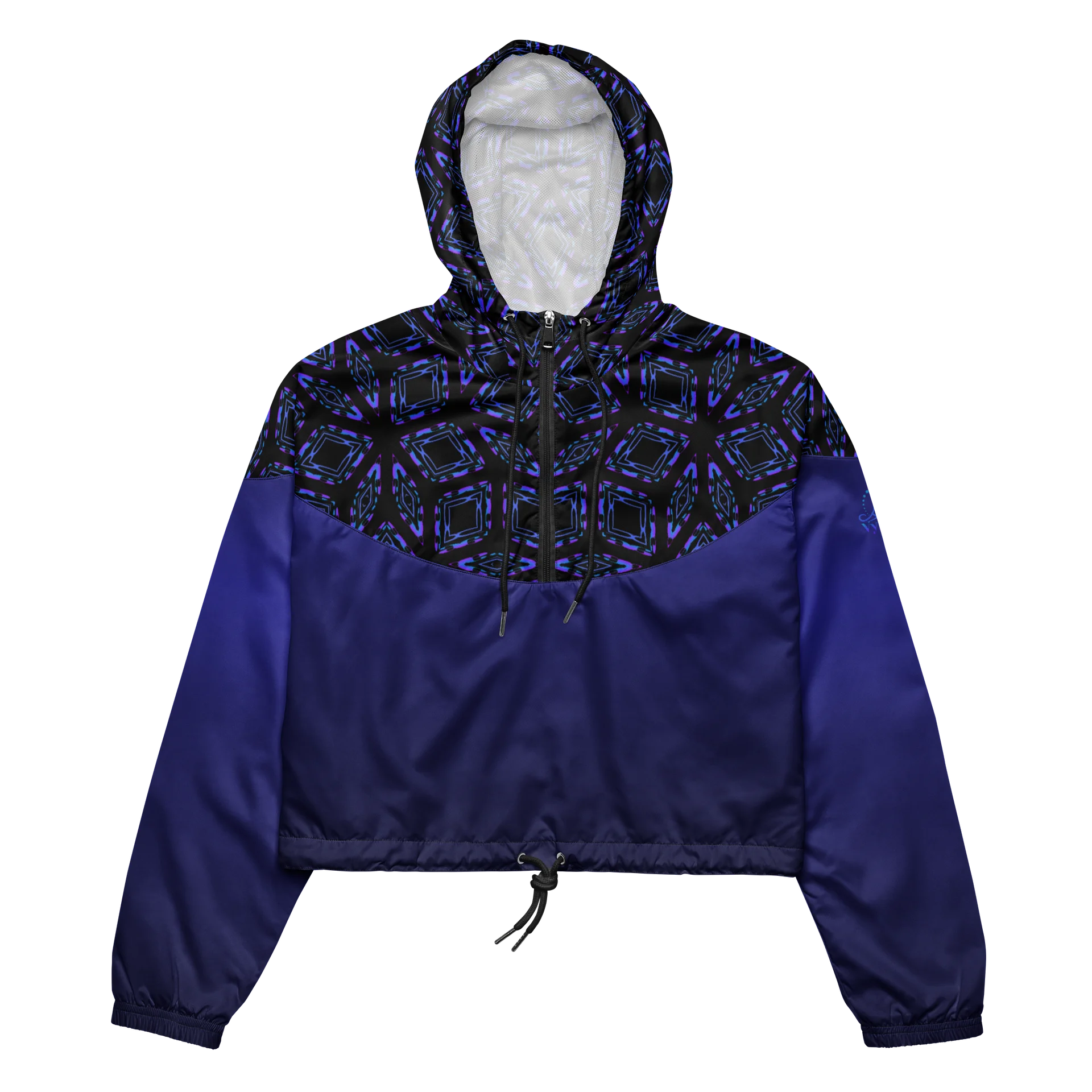 Indigo Circuit Cropped Windbreaker product image (3)