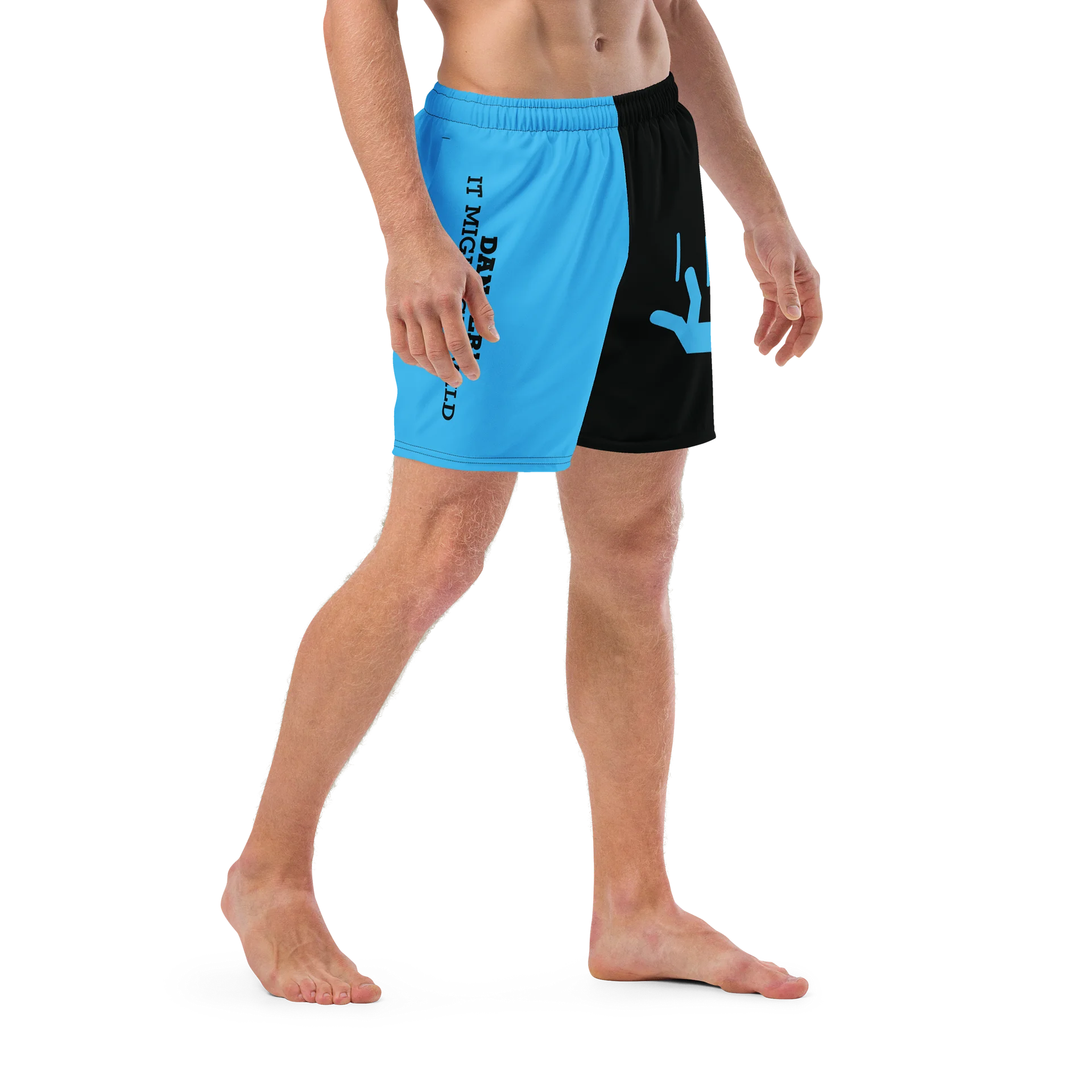 DANGER! - Black/Blue Swim Trunks product image (6)