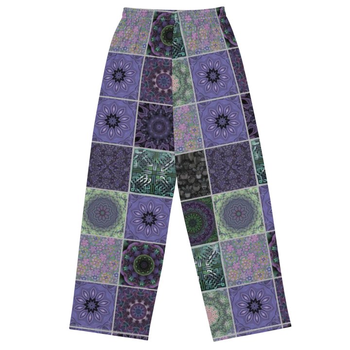 Lavender Crazy Quilt Wideleg Pants product image (1)