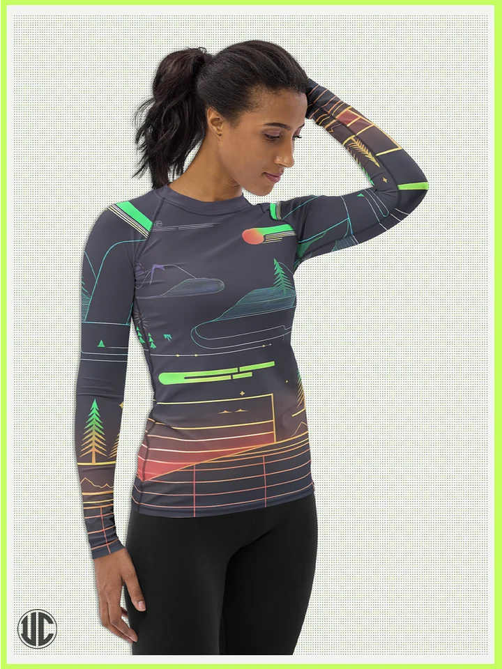 Neon Horizon – Women’s Rash Guard product image (2)