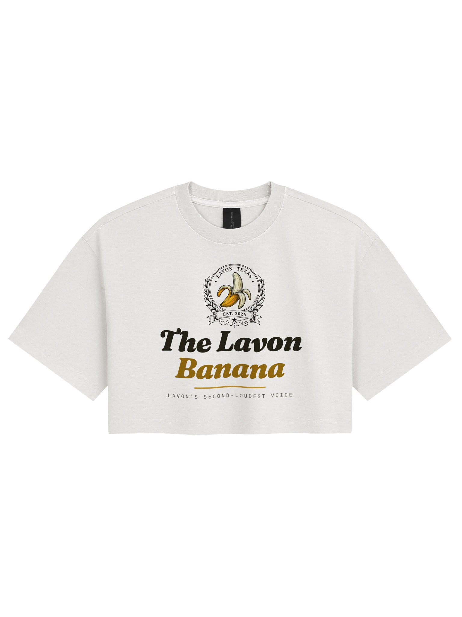 The Lavon Banana Cropped Tee product image (1)