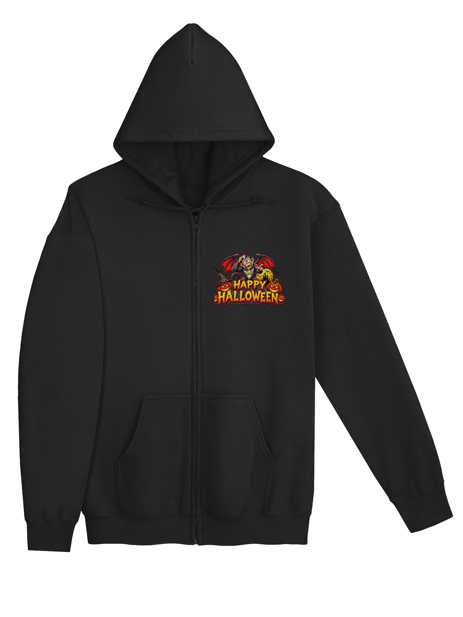 Happy Halloween Little Bitch Unisex Heavy Blend Zip Hoodie product image (8)