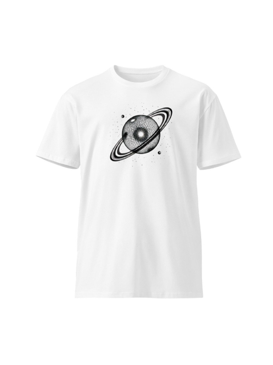 The Orbital Mesh™ Tee – Minimalist Wireframe Planet Shirt AS Colour 5001T Premium Unisex product image (2)