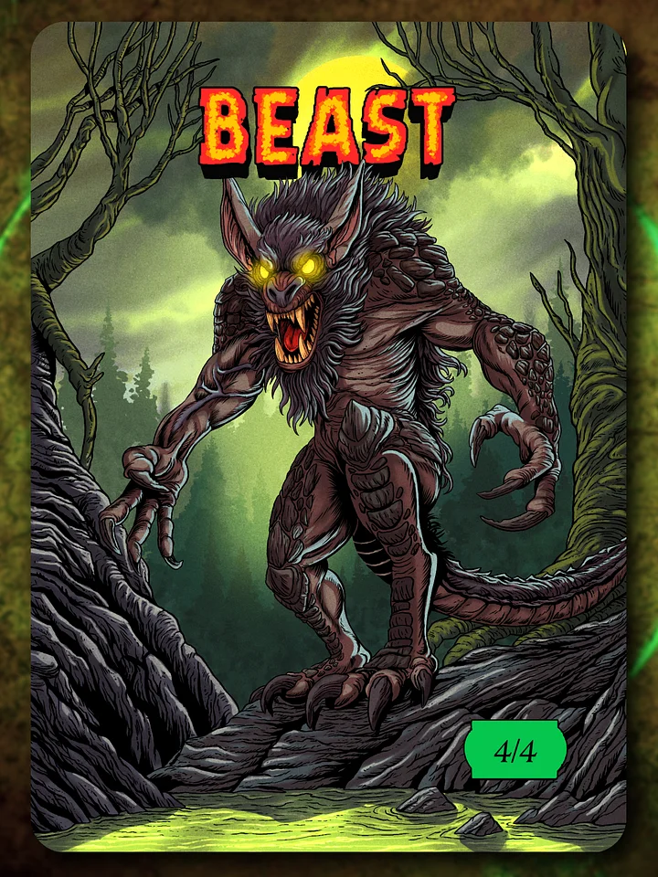 Beast 4/4 Full Art Token product image (1)