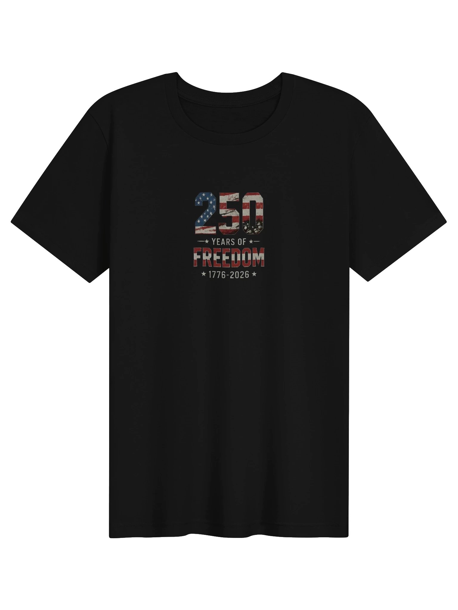 250 Years of Freedom Shirt - USA 250th Anniversary T-Shirt - Patriotic 1776-2026 US Flag Tee - 4th of July Vintage Grunge Clothing product image (1)