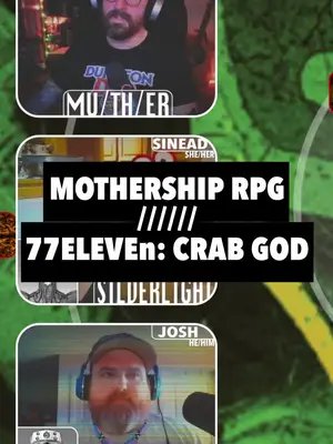 77ELEVEn Crab God. Nulstromo is our supporter-only #Mothership RPG series. You can find out more on our Patreon, Ko-fi, Twitch, or Discord! All links at nofame.ca #scifi #horror #ttrpgtok #dndtiktok