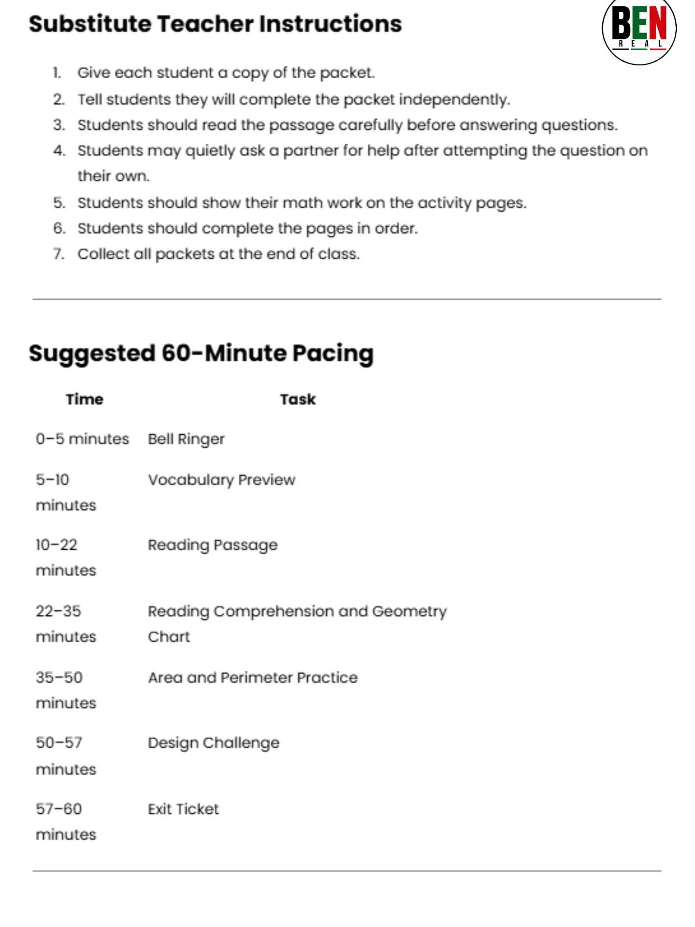 Black History 365 Sub Plan: African Architecture and Geometry: Pyramids, Mosques, and Great Zimbabwe| Middle School Math| 60-Minute Lesson product image (3)