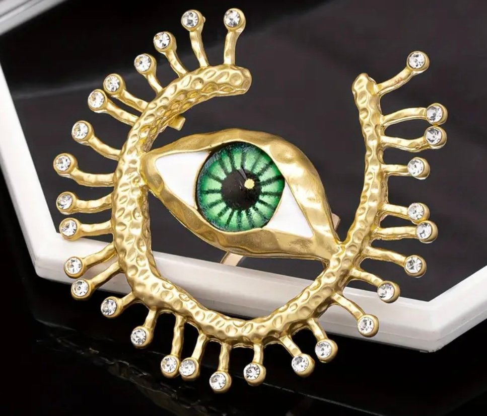خاتم العين الهندسية للنساء التروة المتدفقة product image (4)