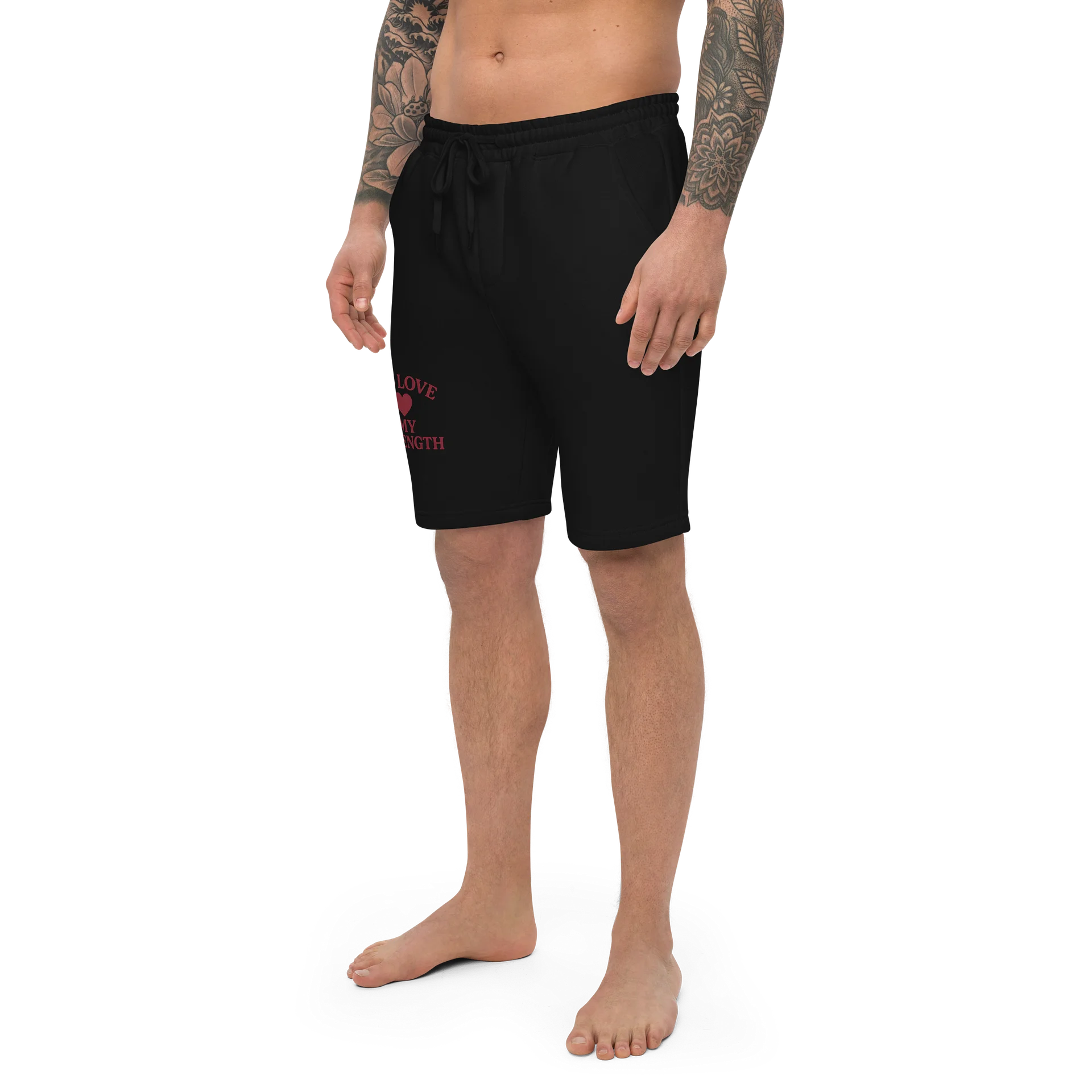 His Love, My Strength Fleece Shorts product image (6)