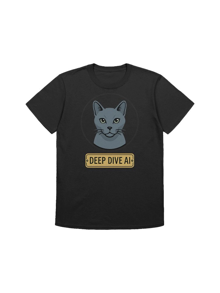Deep Dive AI — Brass Plate Cat Emblem Tee (Unisex) product image (1)