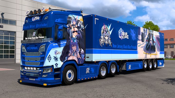 [ETS2] USS New Jersey (Black Blur Prelude) - Azur Lane [Combo Skin] product image (2)