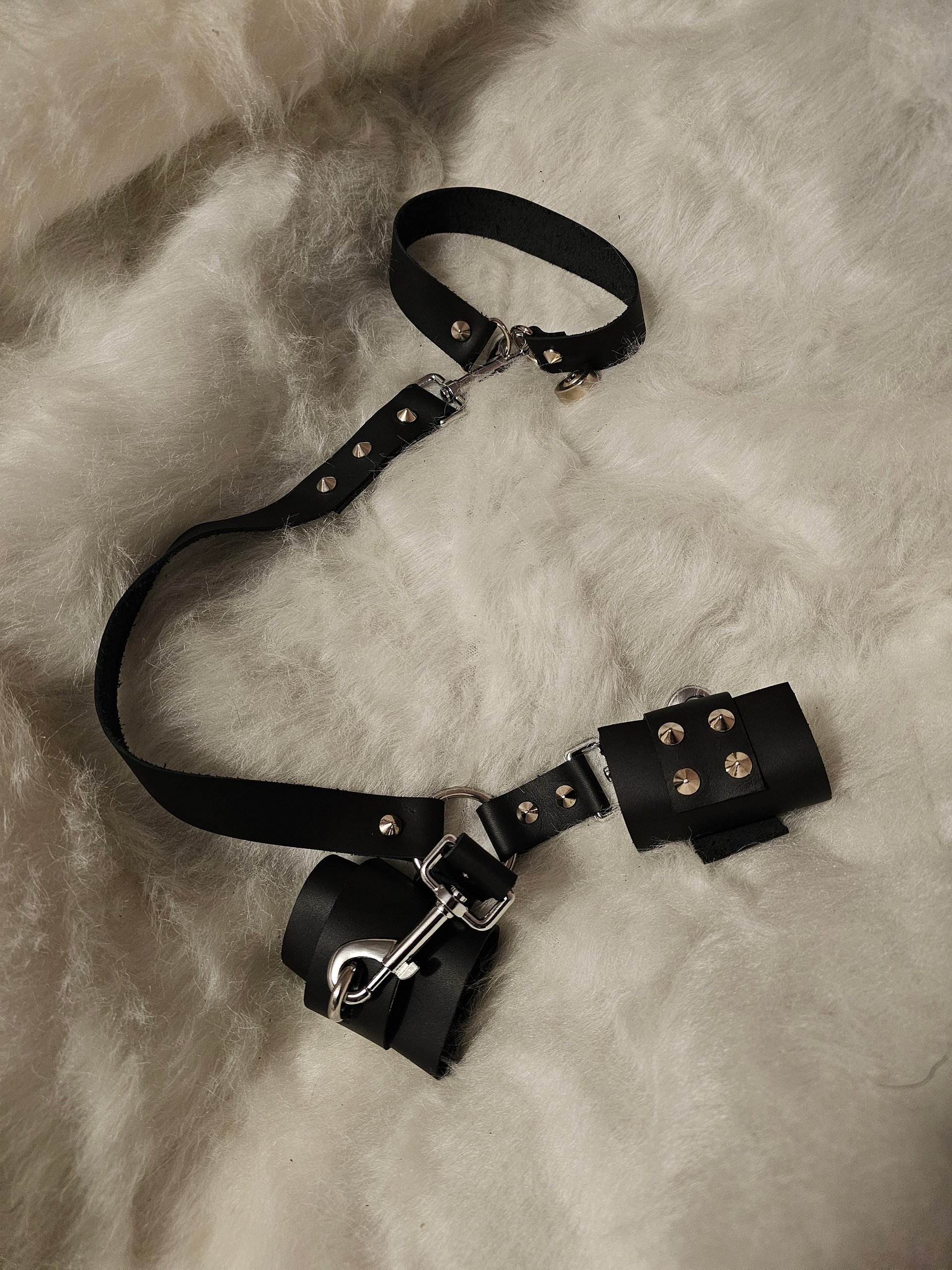 A Pair of Hand Crafted Leather Cuffs product image (8)