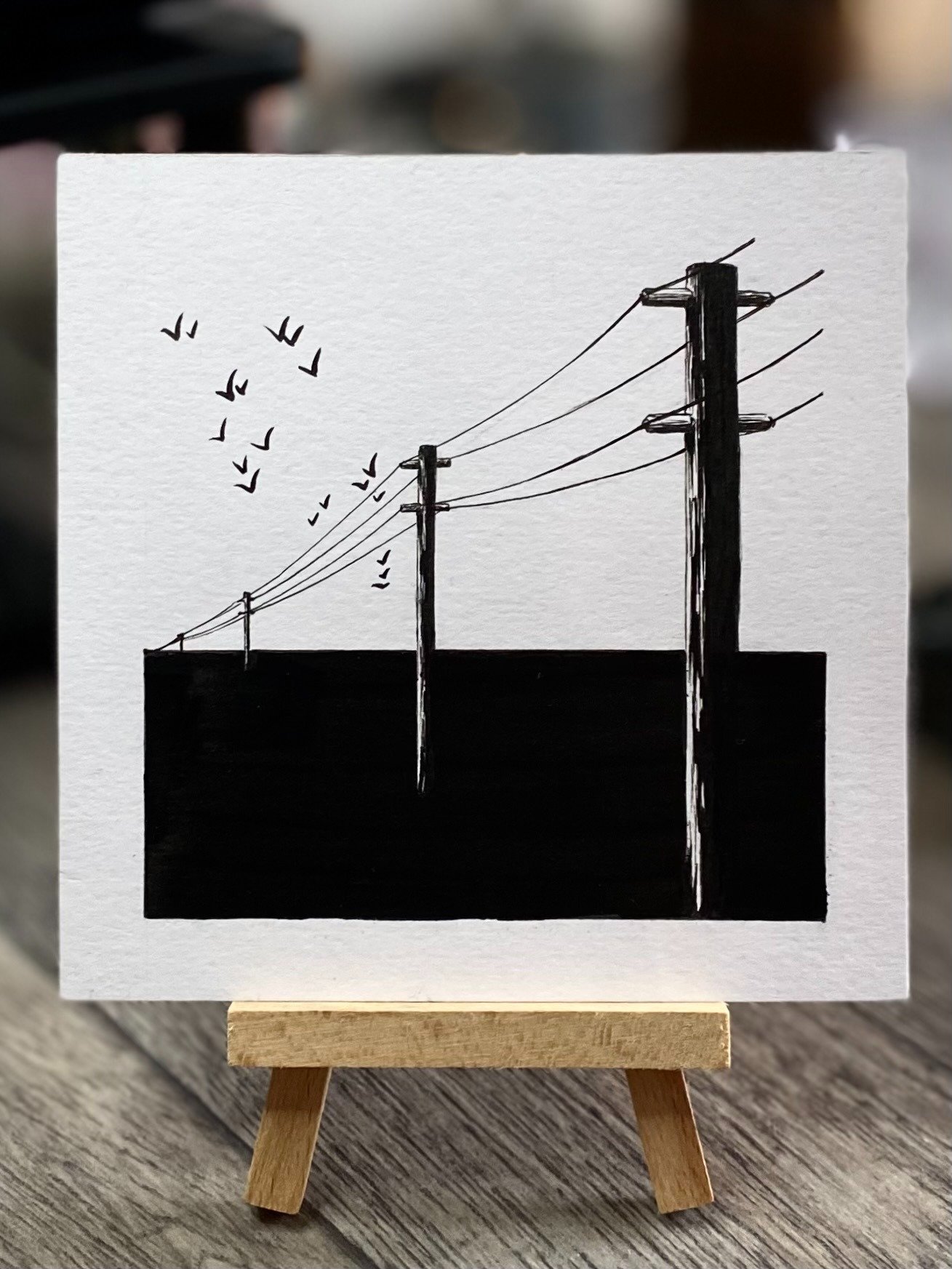 Horizon Line - Framed Original Ink Artwork product image (3)
