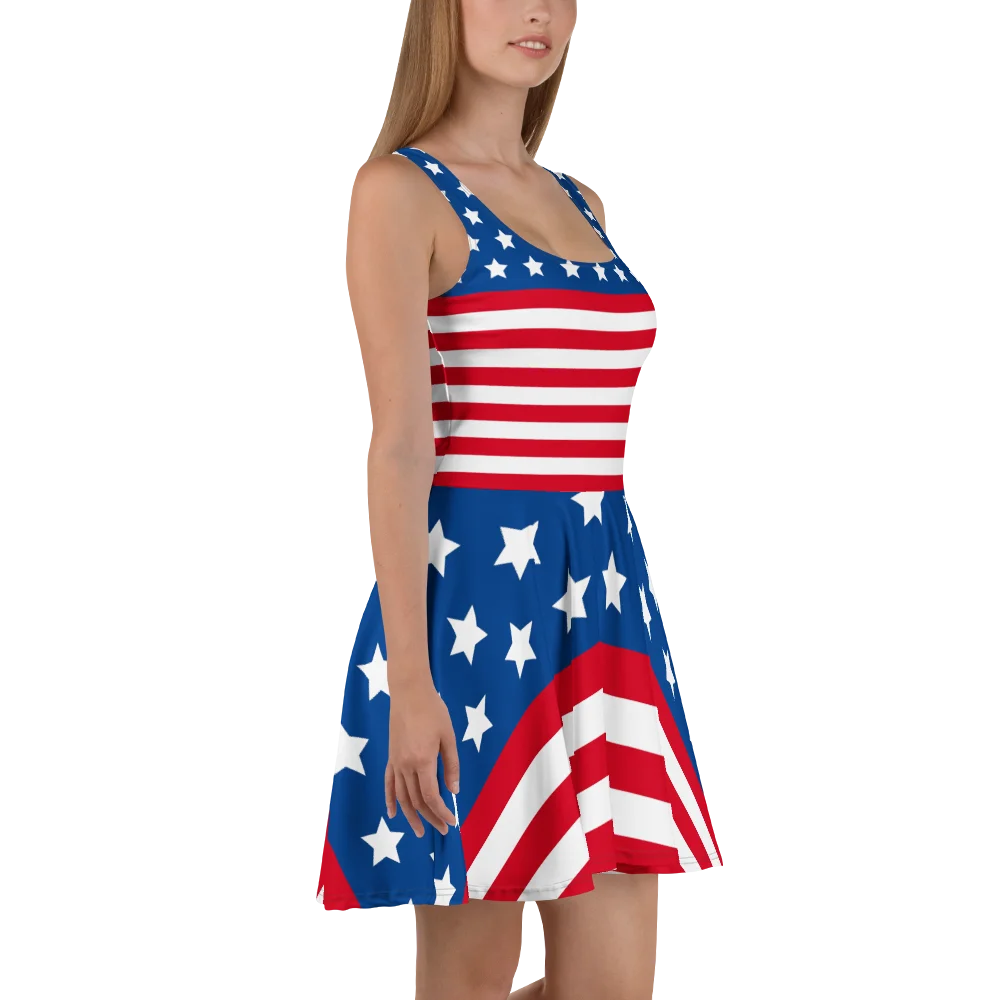Stars & Stripes All-Over Skater Dress product image (3)