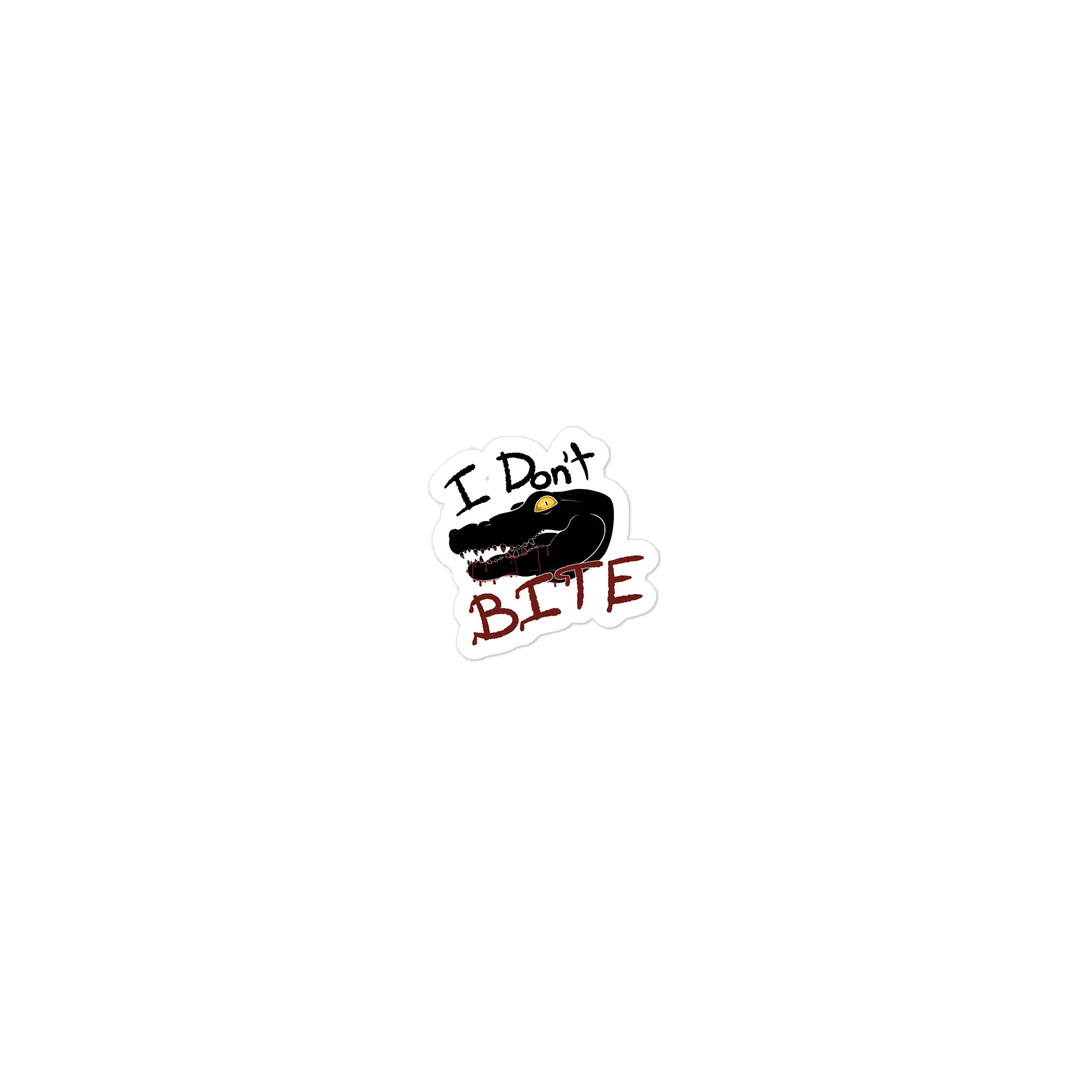I Don't BITE Sticker product image (1)