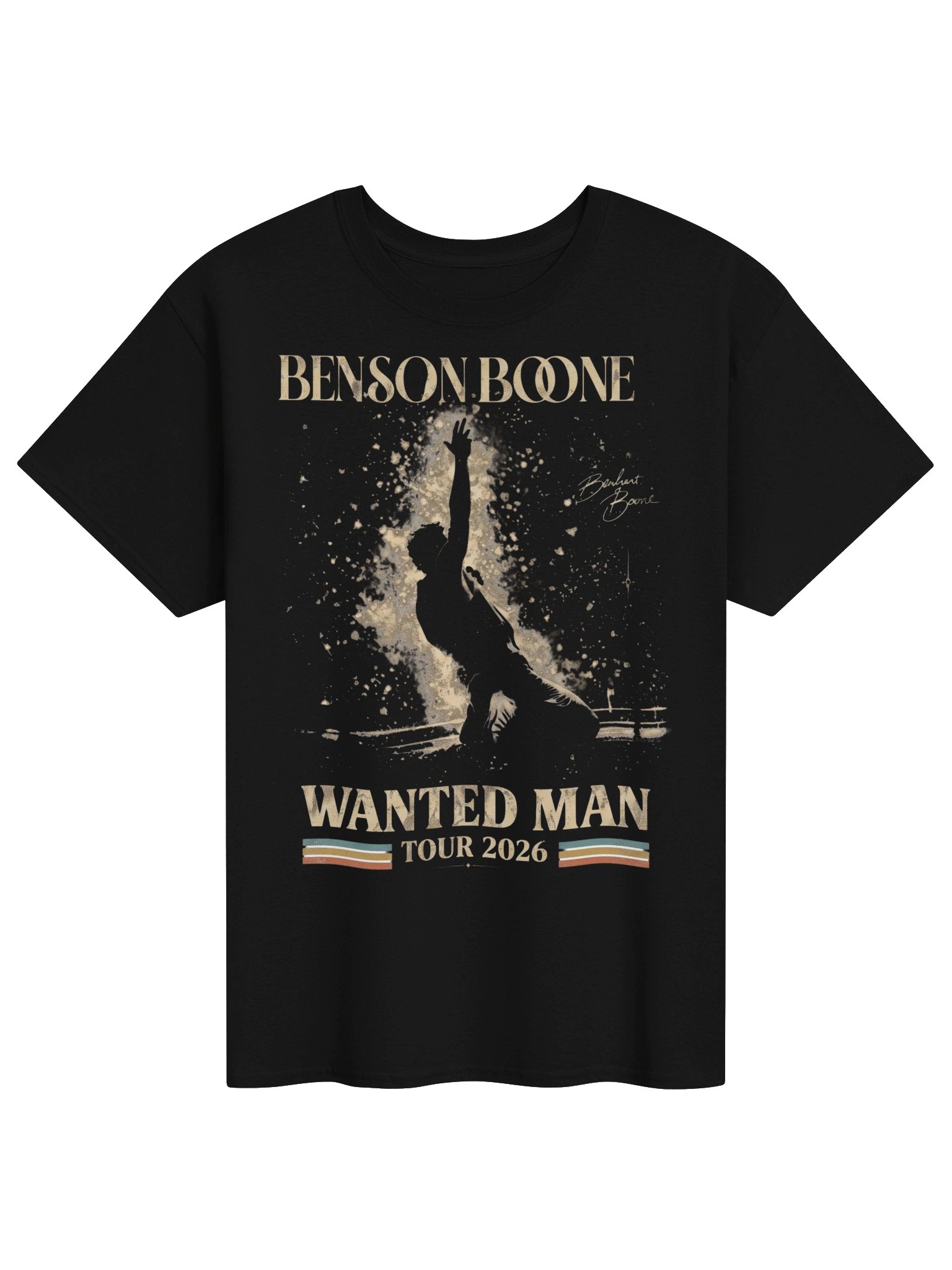 Benson Boone Wanted Man Tour 2026 Tshirt product image (1)