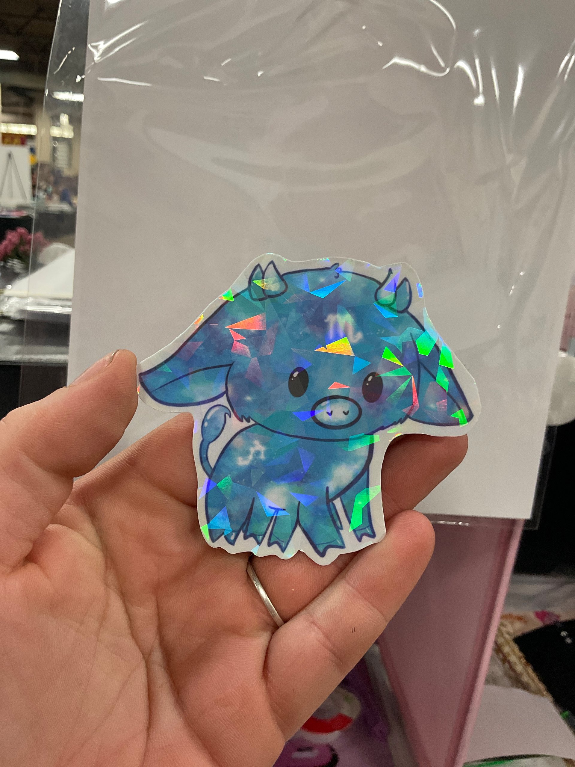 Holo scorpio cow sticker product image (2)
