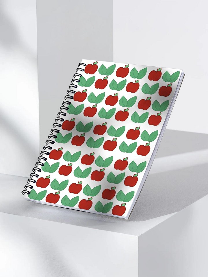 Apple-Leaf Checkered patterned notebook product image (1)
