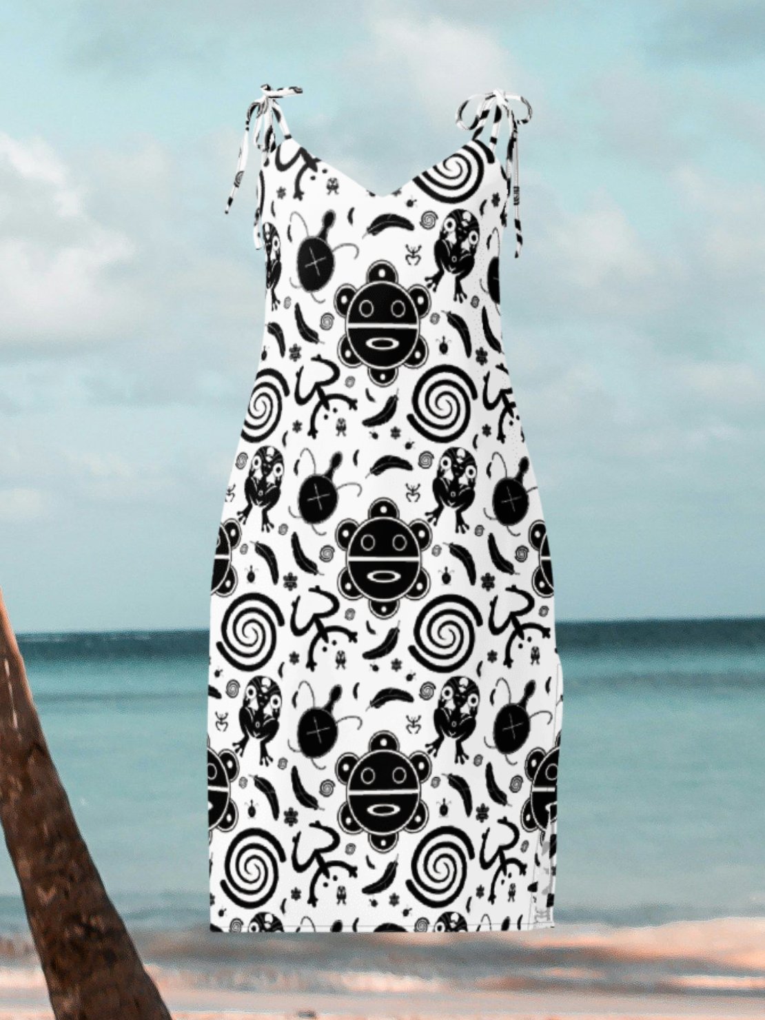 Taino Symbols All-Over Slip Dress product image (1)