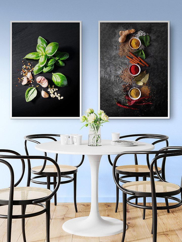 Spices (Italian/Spanish cuisine) — Food kitchen poster/blackboard, kitchen decor, kitchen wall art, aesthetic poster, minimalist poster product image (2)