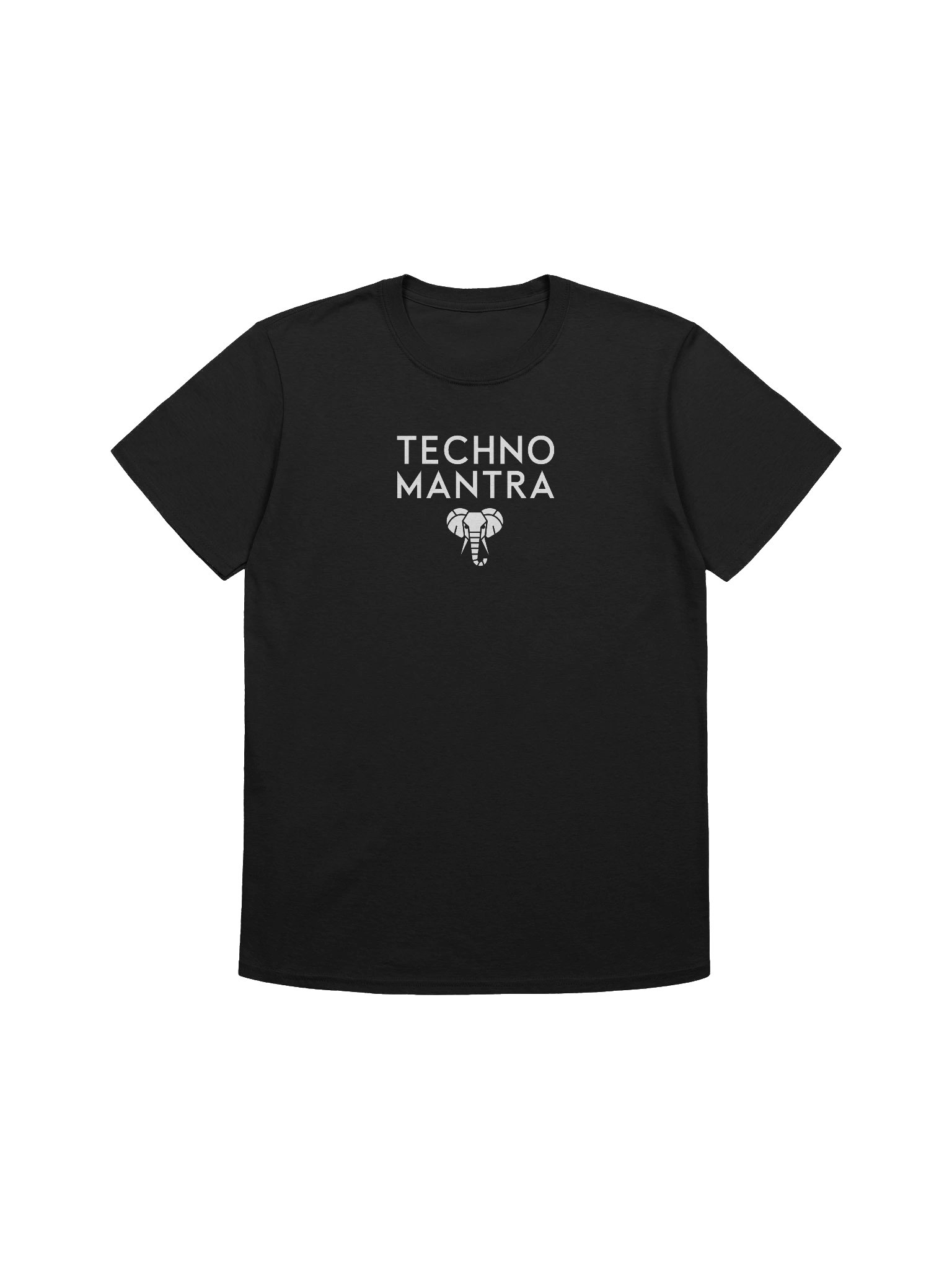 Techno Mantra White Logo 2 Unisex T-shirt product image (1)