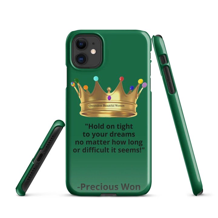 Queendom Beautiful Women iPhone® Snap Case (Green/Emerald) product image (1)