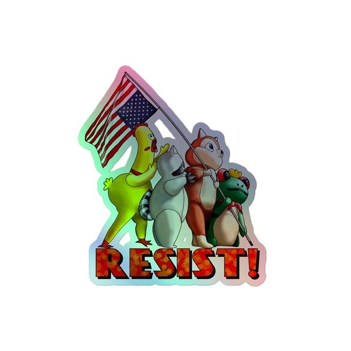 Resist! Holo Sticker product image (2)