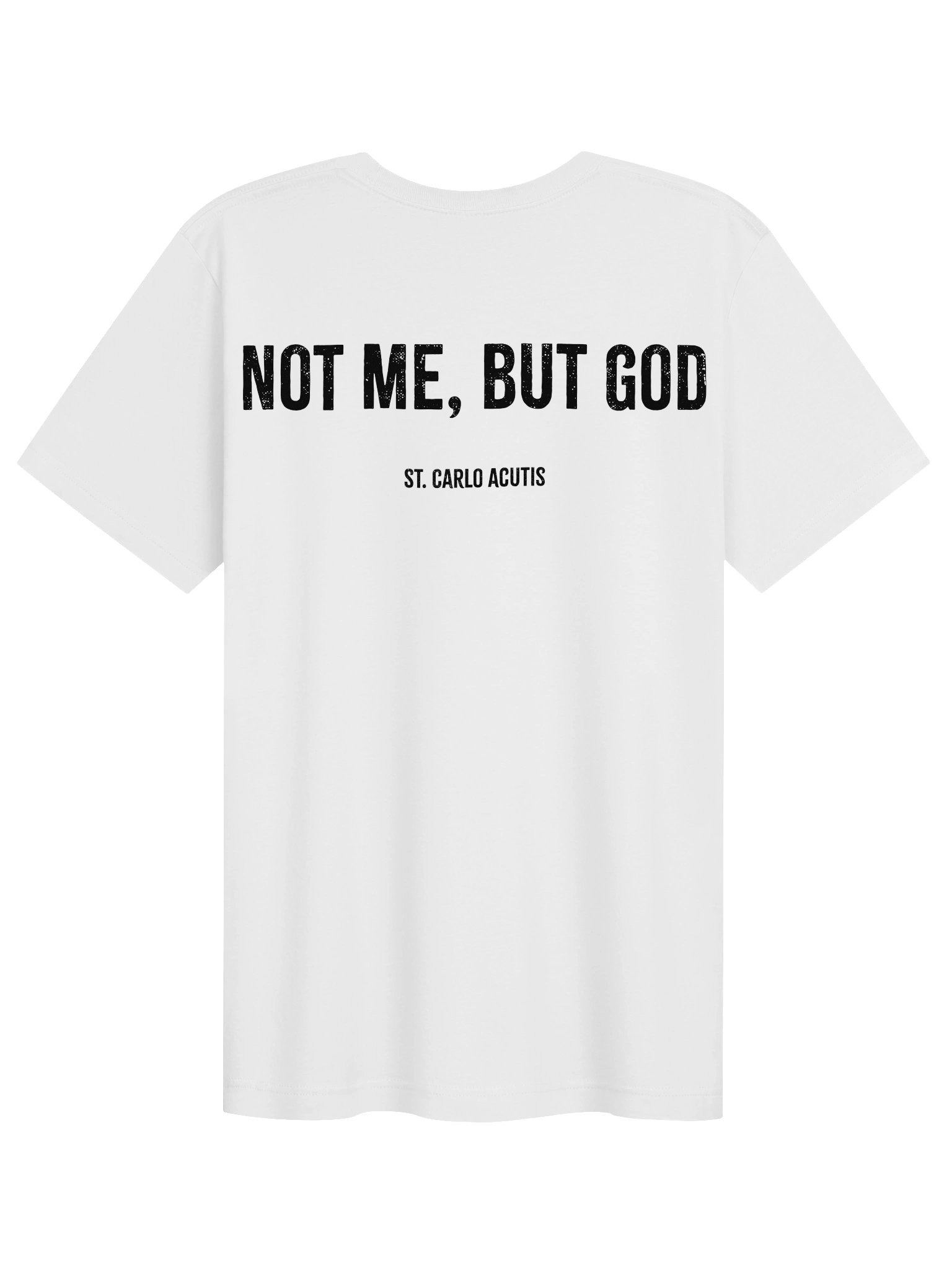 St. Carlo Acutis "Not Me, But God" T-Shirt product image (2)
