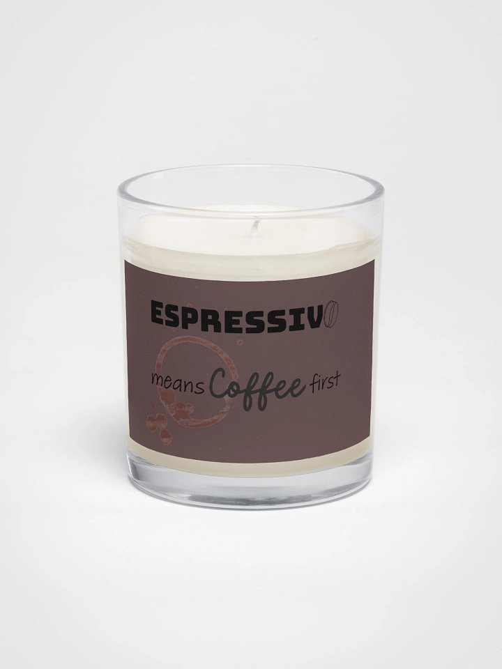Espressivo means coffee first — Candle product image (1)
