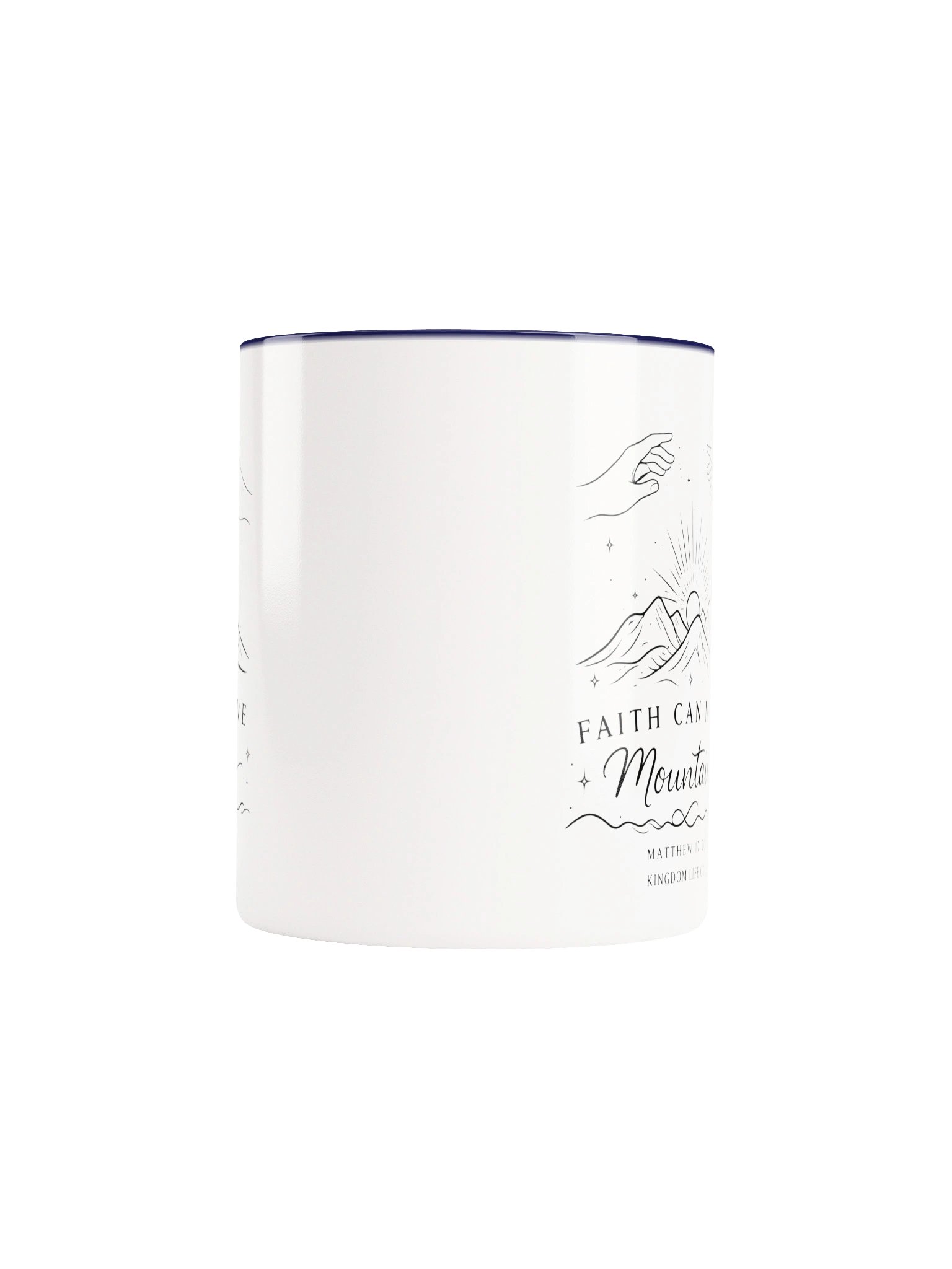 Faith Can Move Mountains Christian Coffee Mug, Matthew 17:20 Bible Verse Mug, Inspirational Faith Gift for Coffee Lovers - Kingdom Life Co. product image (6)