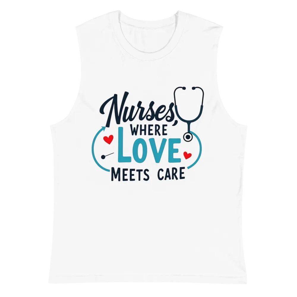 Love & Care Nurses Muscle Tank product image (2)