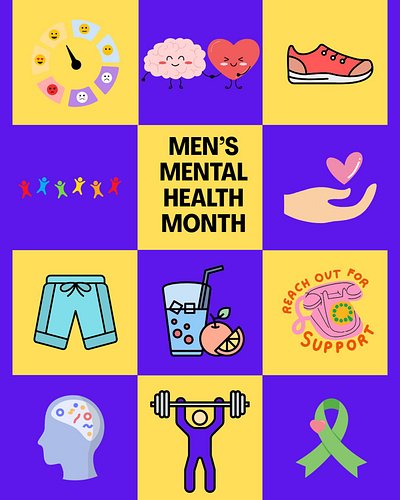 This month is also Men’s Mental Health Month!
Keeping yourself happy & healthy is important-
🧠 Check In With Yourself
Take a ...