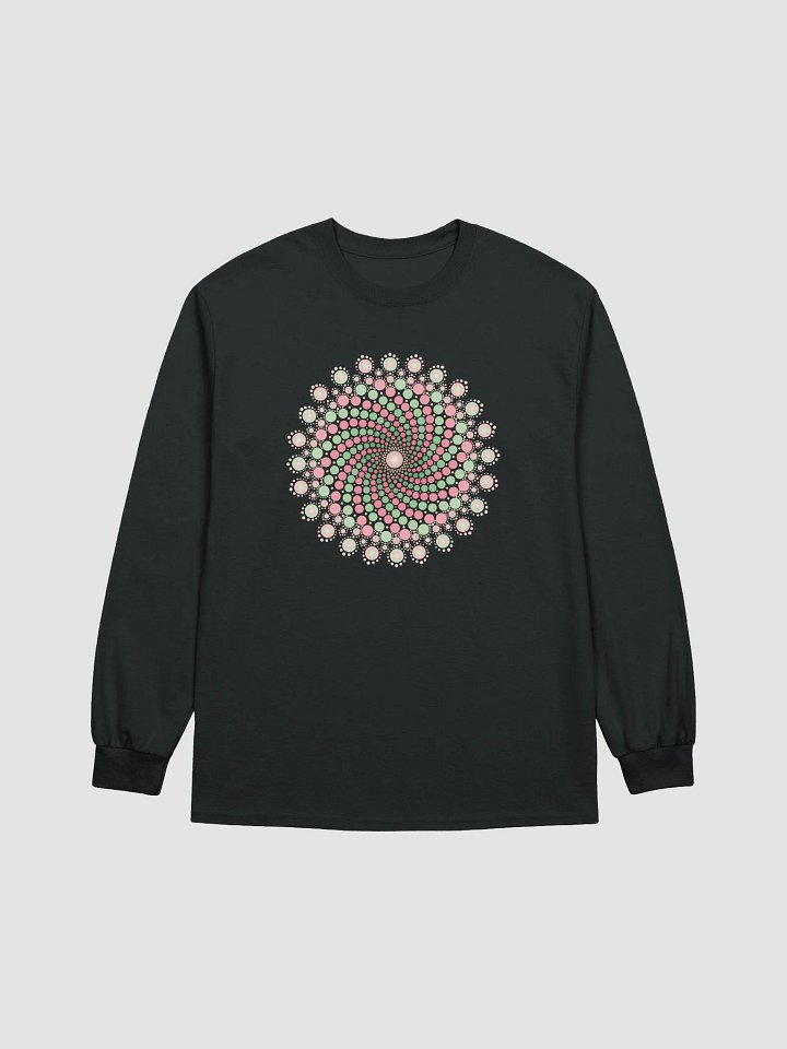 Green and Pink Mandala Women's Long Sleeve T-Shirt product image (2)